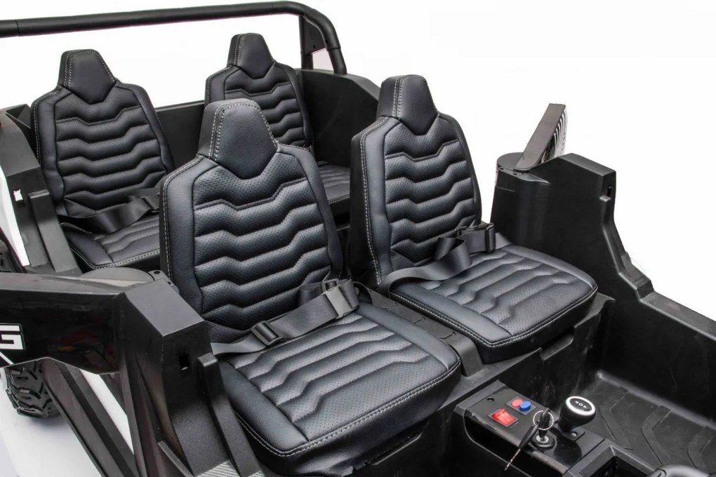 LEAN CARS Elektrické autíčko Buggy ATV Racing UTV2000 Štvormiestne!!! Zlatá - 4 X 150W - 24V14Ah + 24V14Ah grátis - 2023