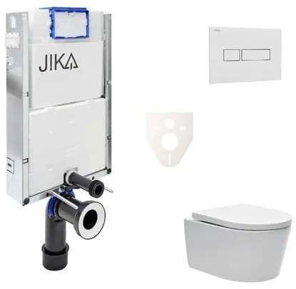 Cenovo zvýhodnený závesný WC set Jika na zamurovanie + WC SAT Brevis SIKOJW1