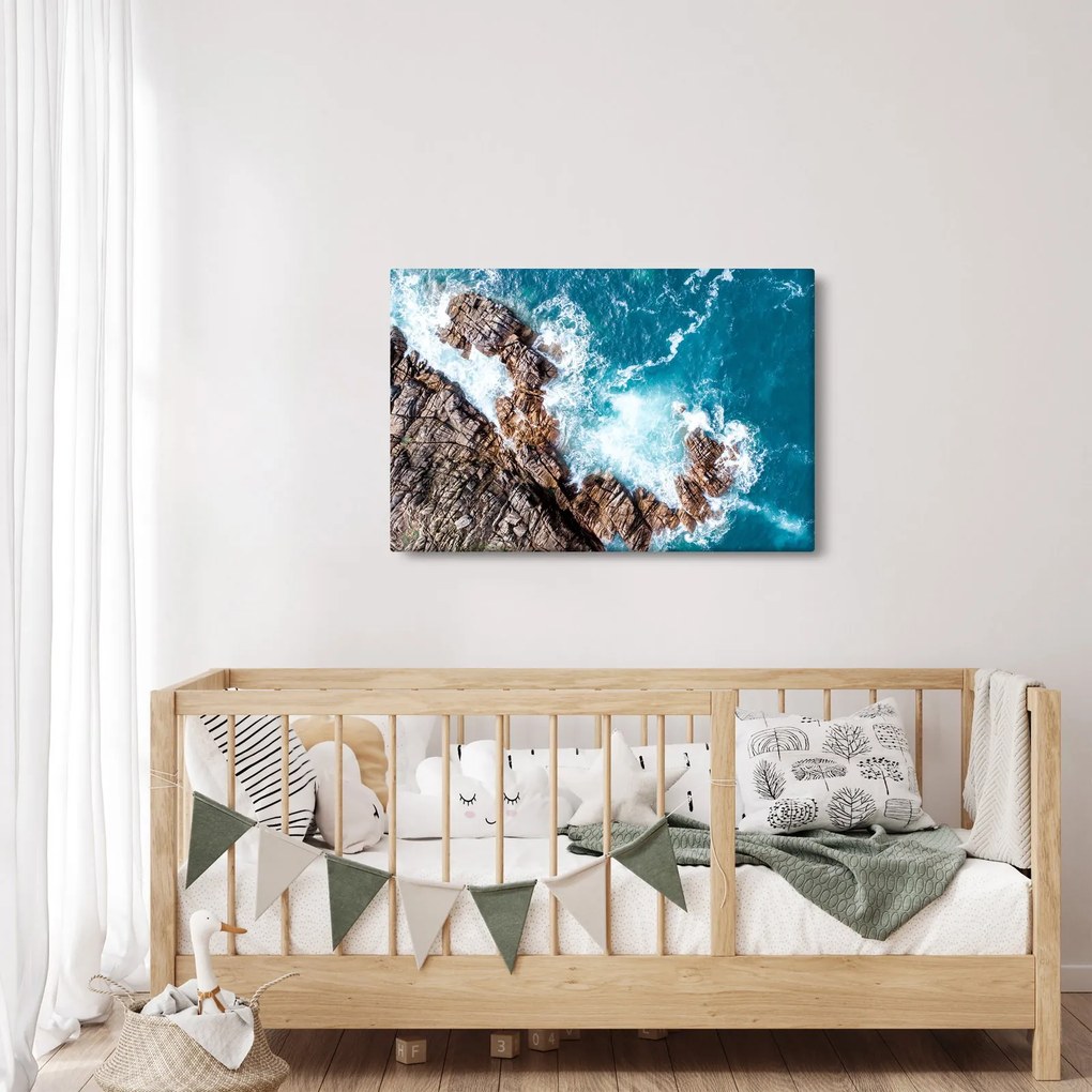Obraz skál a mora (90x60 cm)