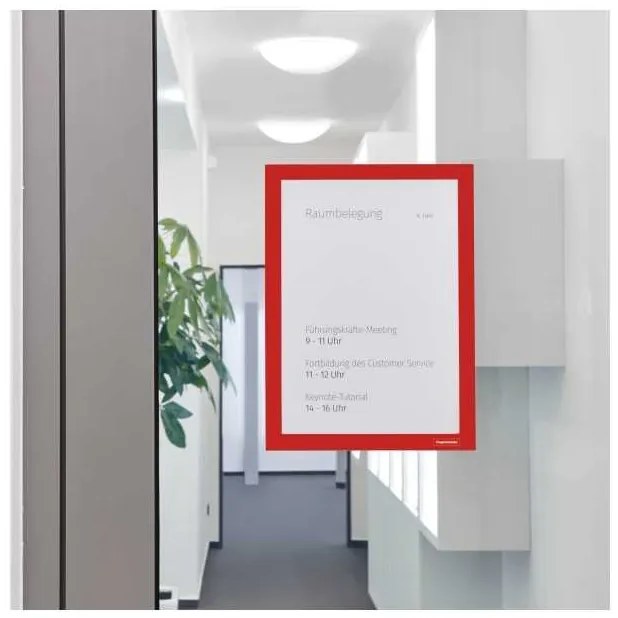 Samolepiaci rámček Magnetoplan Magnetofix A4 - 2 ks, červená