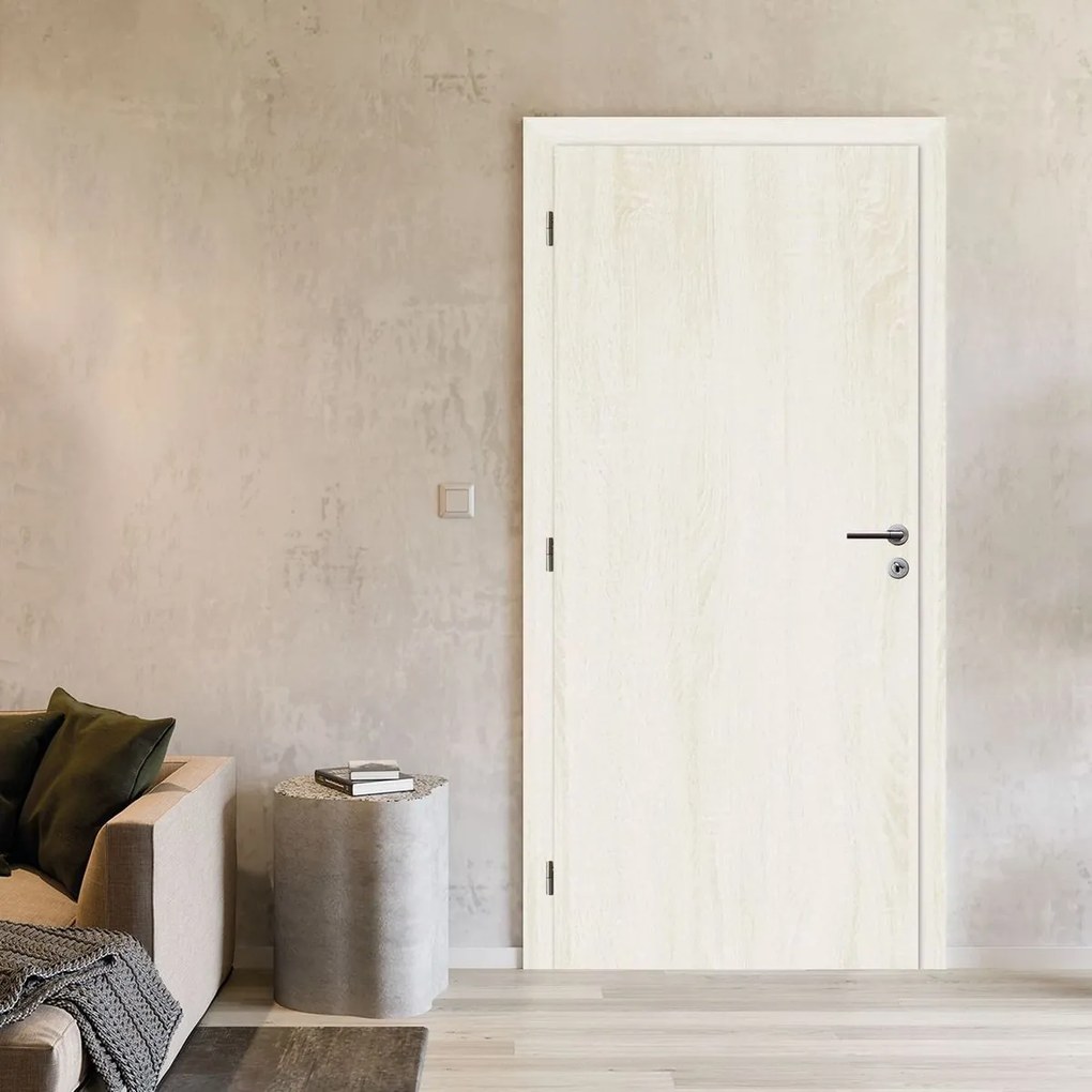 Solodoor Interiérové dvere 60 L, 650 × 1 985 mm, fólia, ľavé, Andorra white, plné