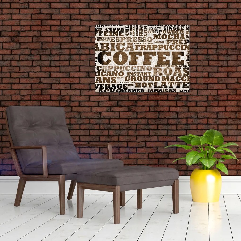 Sklenený obraz - Coffee (70x50 cm)