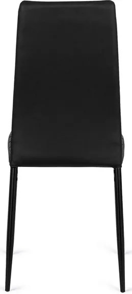 Stolička ROZZANO čierna ekokoža