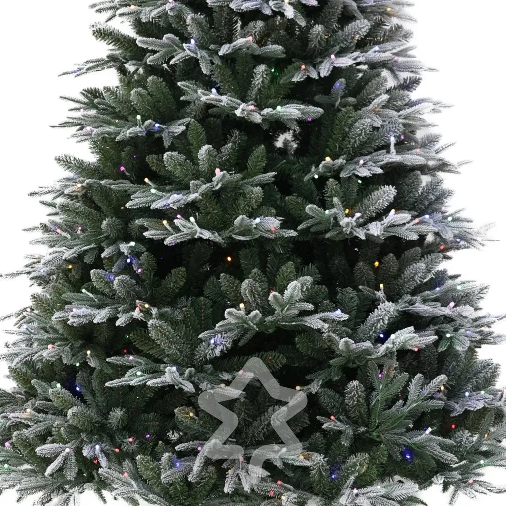 Smrek Zasnežený 600 LED 210 cm