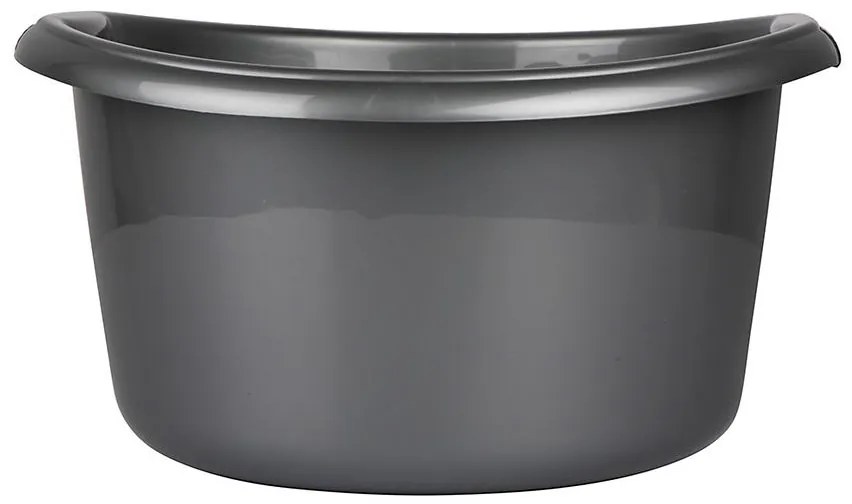 Miska okrúhla pevná 15l strieborná