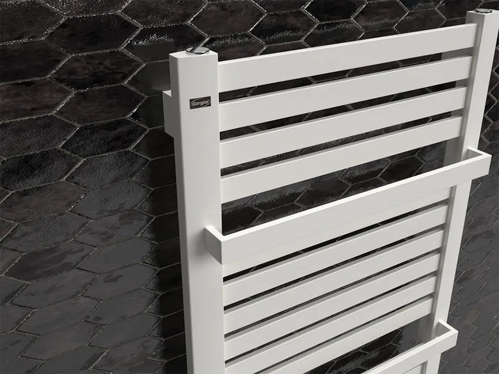 BPS-koupelny Elektrický kúpeľňový radiátor Neus E DR-PE 7055-01, pripojenie typ 01, 56,5x76,5 cm, biela RAL 9016