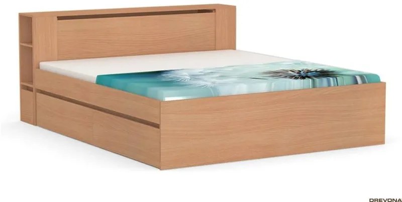 Drevona, posteľ, REA AMY 180, buk
