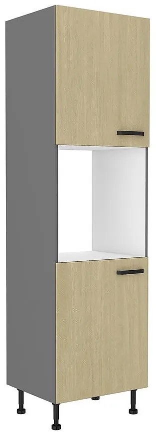 Kuchynská skrinka SCANDI jedľa/antracitová 60dp-215 2f
