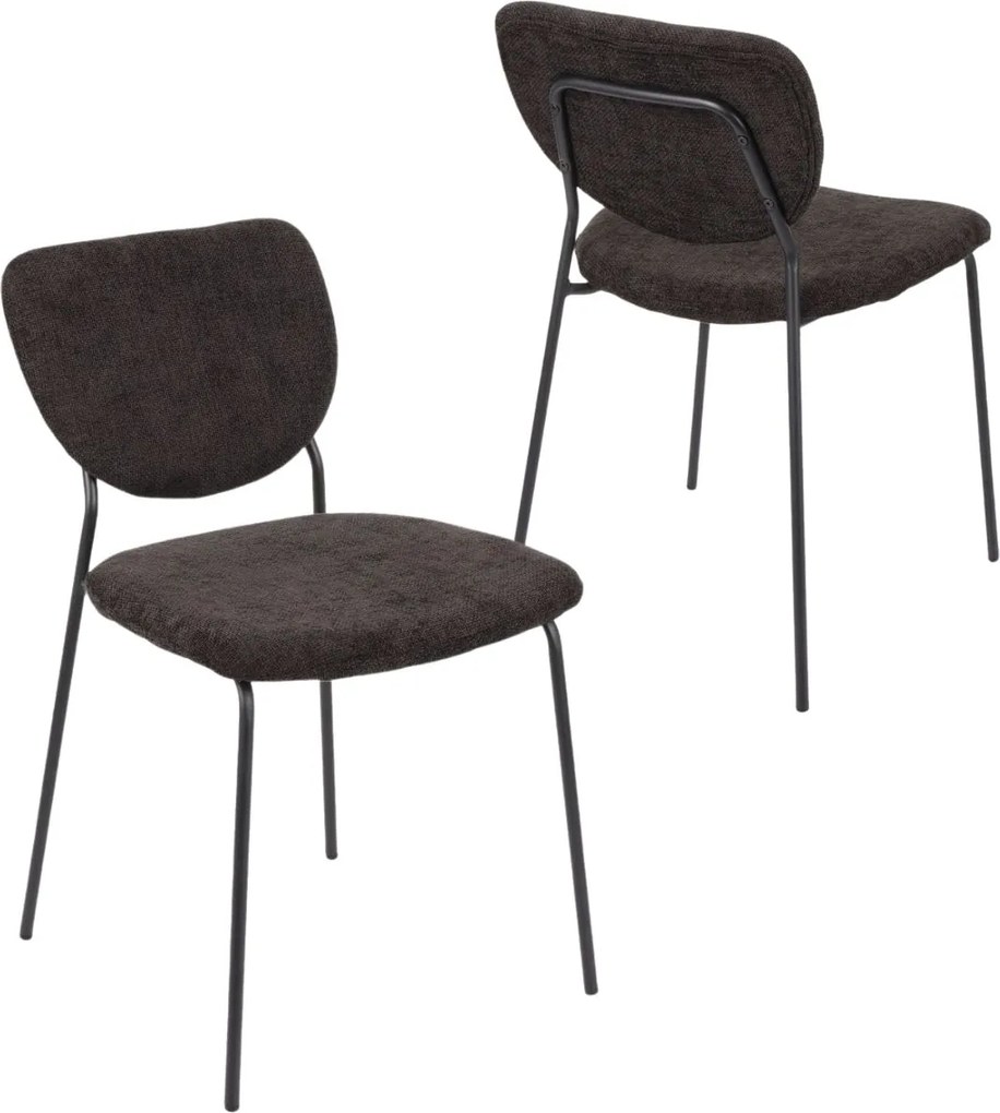 Jedálenská stolička Yogi, čierna