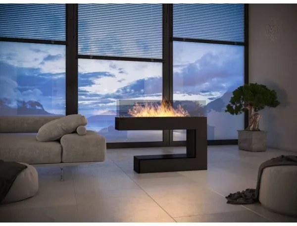 InFire - BIO krb 110x92 cm 3kW čierna