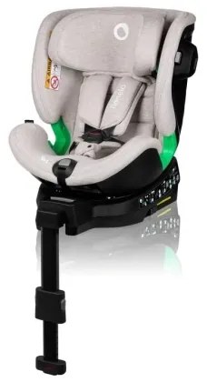 Lionelo - Autosedačka so základňou otočná HARMONY i-Size 40-150 cm béžová