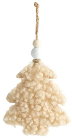 Vianočná ozdoba 428B béžová (12 ks)
