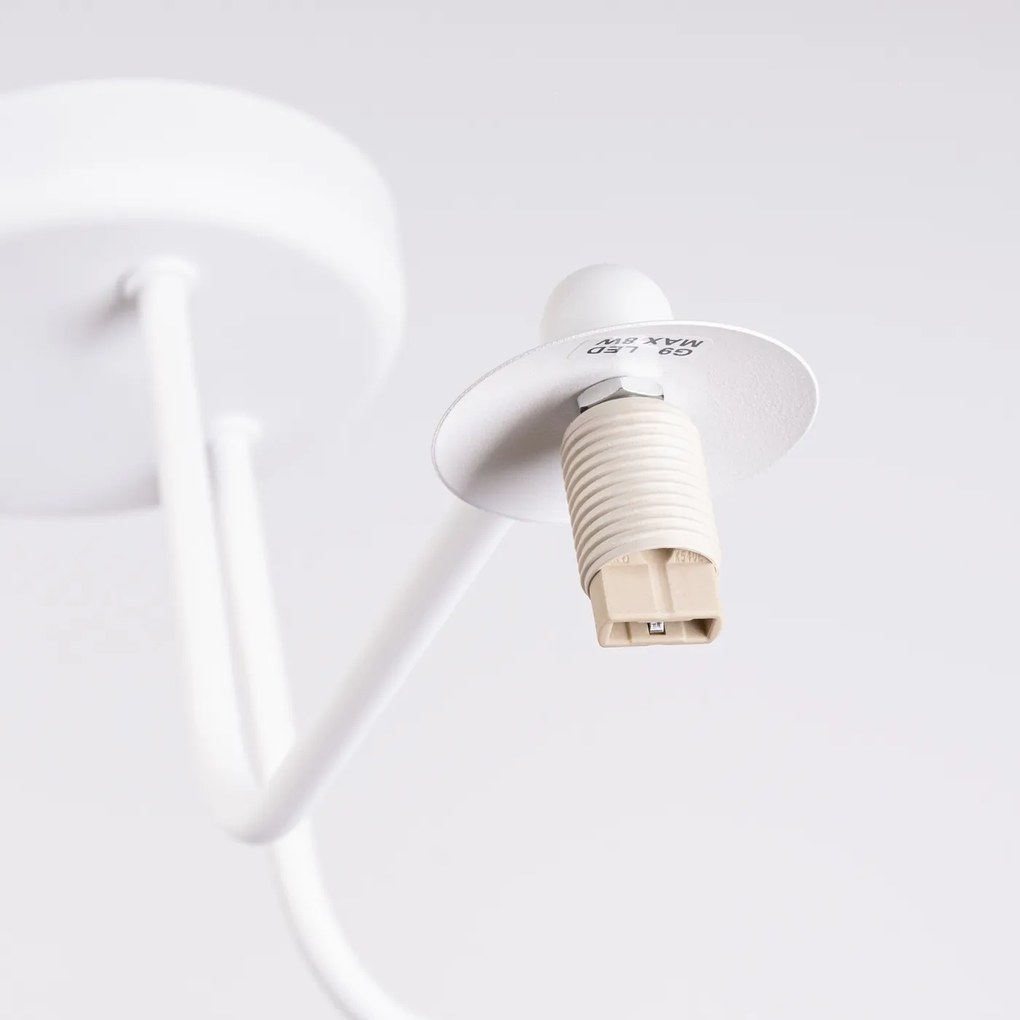 Stropné svietidlo Astral, 3x biele sklenené tienidlo, w