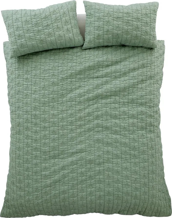 Zelené 3-dielne obliečky na dvojlôžko 200x200 cm Tamba Leaf – Pineapple Elephant