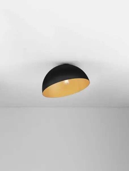 LED čierno-zlaté dizajnové stropné svietidlo Onia 40
