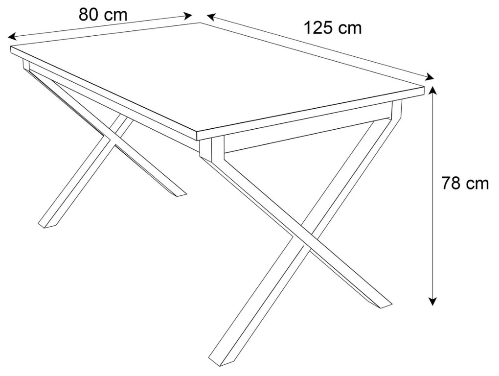 FLOYD JEDÁLENSKÝ STÔL DUB STIRLING 125 cm