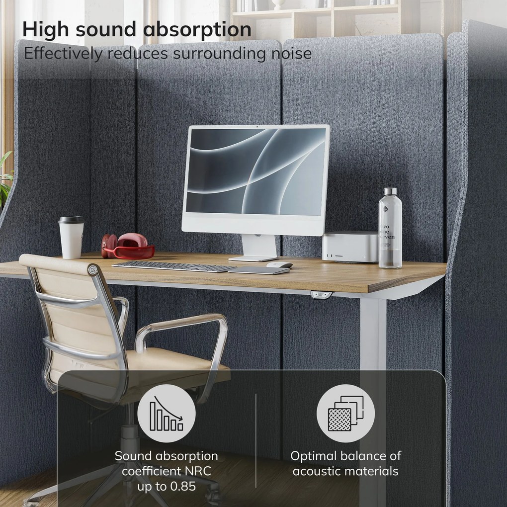 Akustická stena SADIE Carbon Fog 280/145 cm