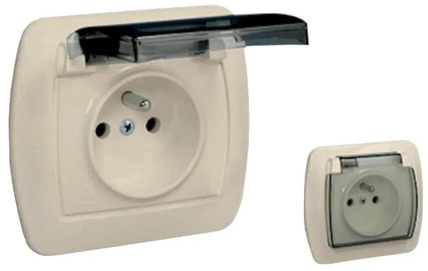 AGZ1Be zásuvka vodeodolná béžová