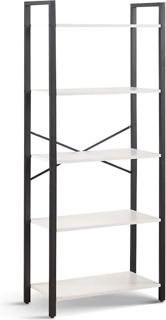 Regál Houseland Evy čierny/biely