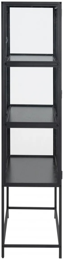 Vitrína Seaford 77x150 cm čierna
