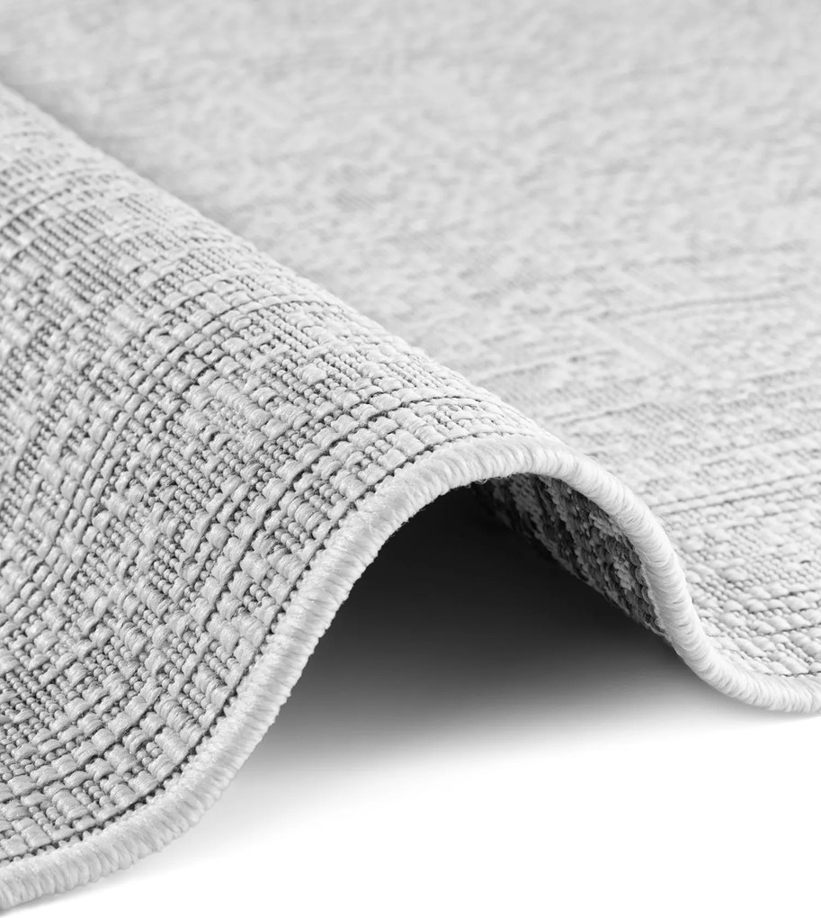 AKCIA: 160x230 cm Kusový koberec Duet Kona 106249 White/Gray - na von aj na doma, šedá, chodba / predsieň, Hanse Home