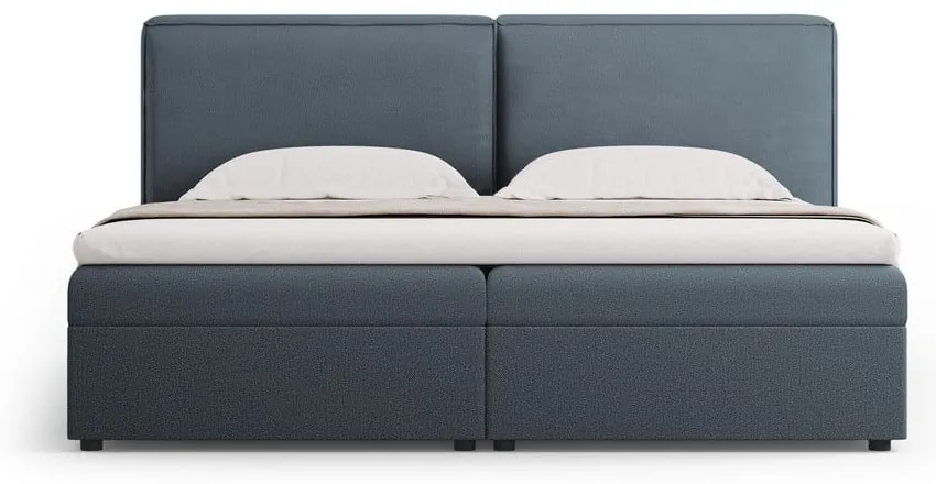 Modrá boxspring posteľ s úložným priestorom 160x200 cm Arendal – Cosmopolitan Design