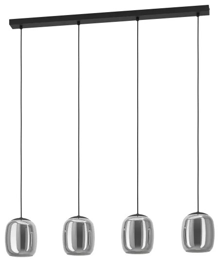 Eglo 901193 - Luster na lanku CIAMPINO 4xE27/28W/230V šedá