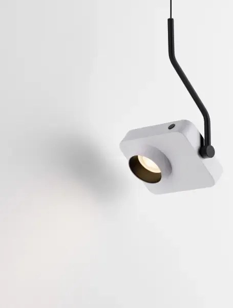 LED stmievateľný biely moderný luster Kedros