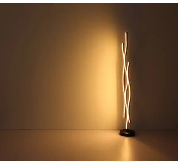 Globo 67206S - LED Stojacia lampa GERONIMO LED/28W/230V 3000K čierna