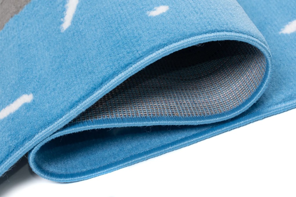 TA Koberec DY98E MODRÝ VESELÝ VTÁK Rozmer: 80x150 cm