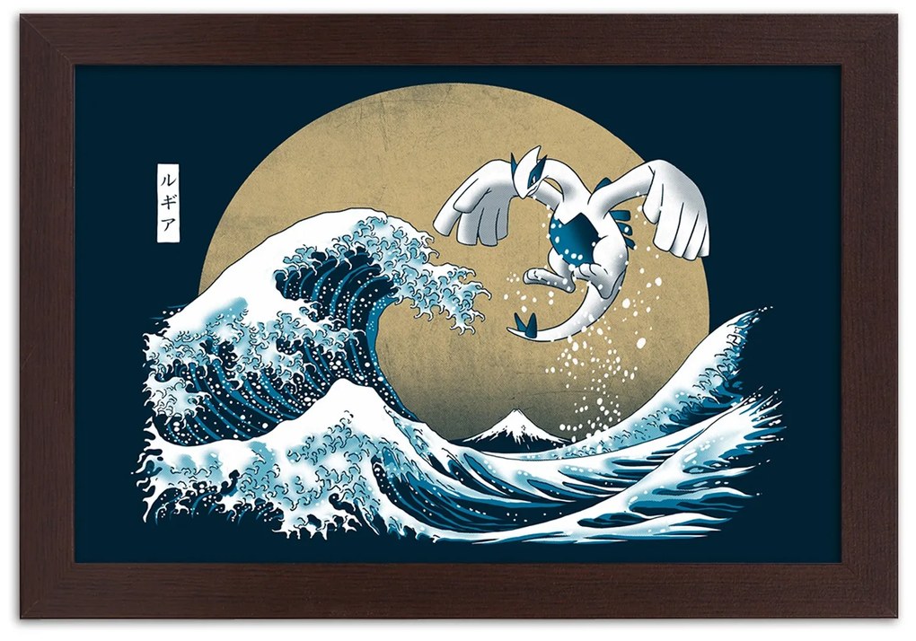 Gario Plagát Tsunami - japonský motív Farba rámu: Bez rámu, Rozmery: 30 x 20 cm
