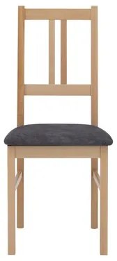 Drevená stolička so sivým sedadlom ONTIKA II