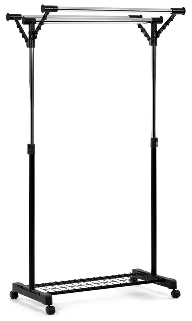 Autronic BONTEC Stojan na šaty, kov, čierna, 84521 BK Farba: Čierna