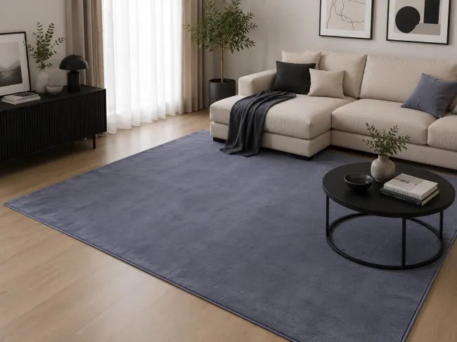 Protišmykový koberec PLUSH tmavosivý
