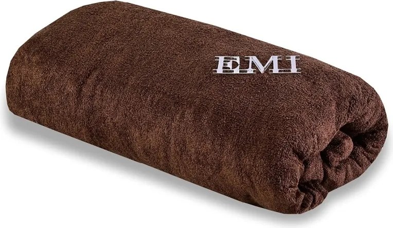 Plachta posteľná hnedá froté EMI, Plachta 90x200