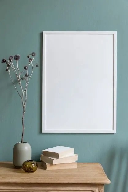 Toptabule.sk  Biela magnetická popisná tabuľa v bielom drevenom ráme COLOR 90x60 cm