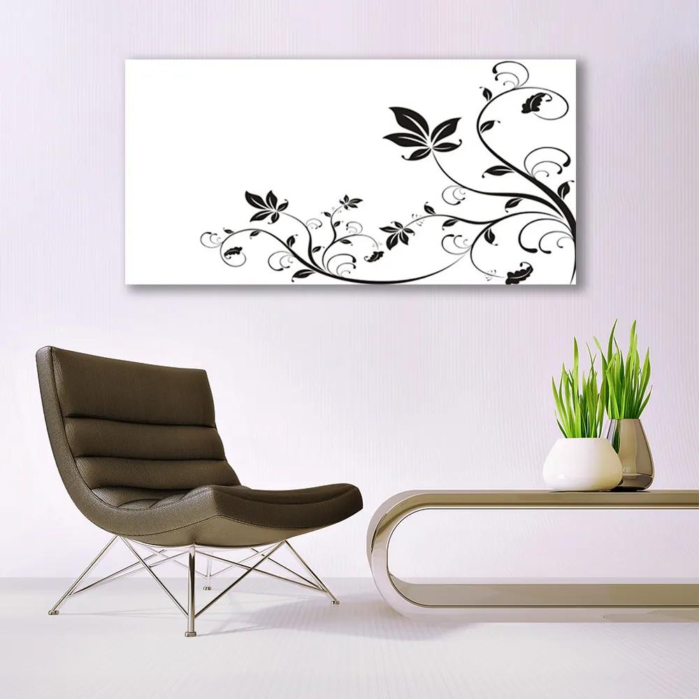Obraz plexi Abstrakcie rastliny listy 120x60 cm