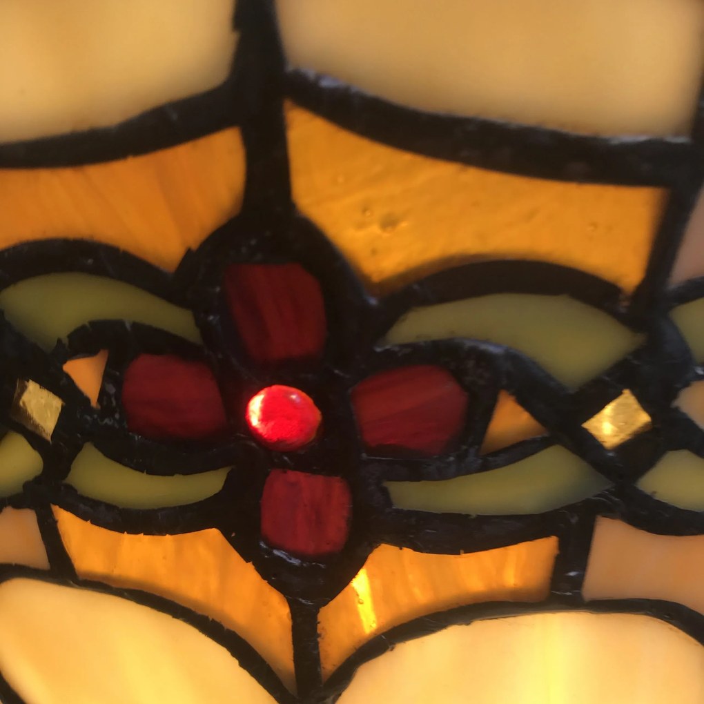 Tiffany lampa do obývačky s retiazkami AGENA Ø40*60