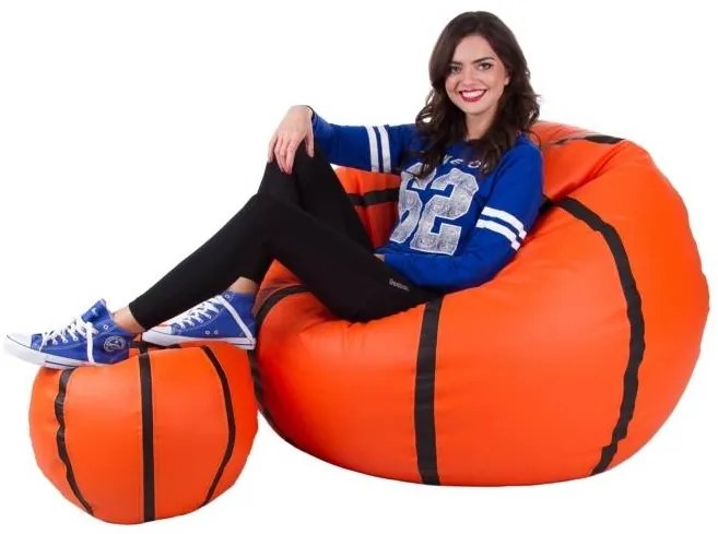 Set sedacích vakov Basketbal XXXL + L (oranžová + čierna). Vlastná spoľahlivá doprava až k Vám domov. 1054538