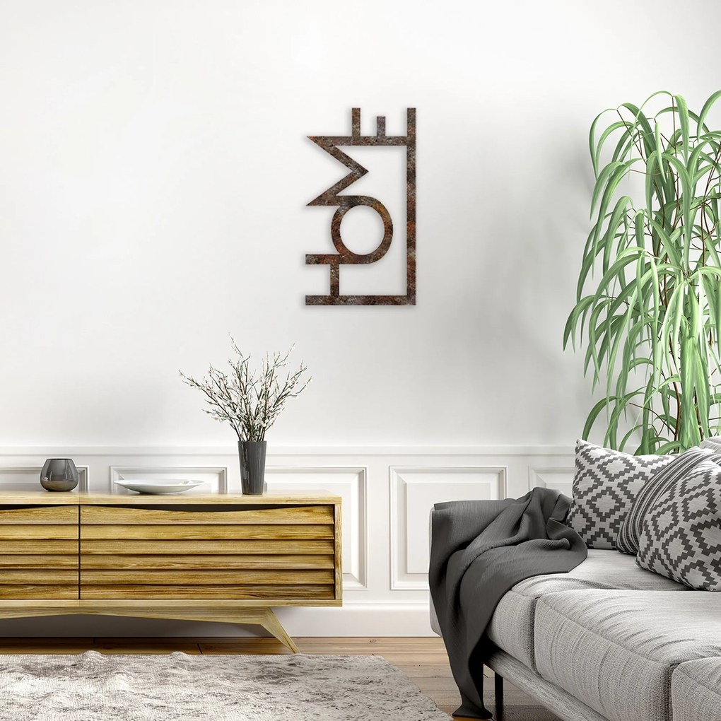 Nástenná dekorácia Rusty Home viacfarebná