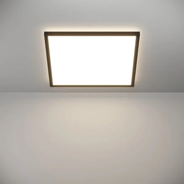 Eglo 901444- LED Kúpeľňové stropné svietidlo ROVITO 17W/230V 50x50 cm IP44 čierna