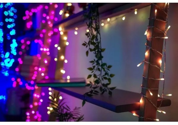 Twinkly TWI190STP-TEU - LED RGB Vonkajší vianočný záves 190xLED 11,5m IP44 Wi-Fi