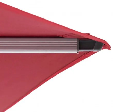 Knirps Knirps 275 x 275 cm - slnečník s bočnou tyčou : Farba slnečníka - bordó (vínová)