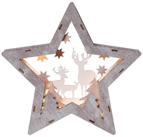 Eglo 410413 - LED Vianočná dekorácia FAUNA 10xLED/0,03W/2xAAA