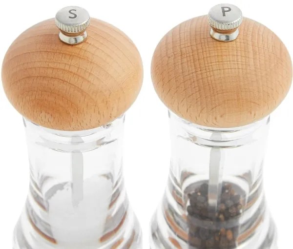 Cole&Mason - Sada mlynčekov na soľ a korenie BASICS 2 ks buk 16 cm
