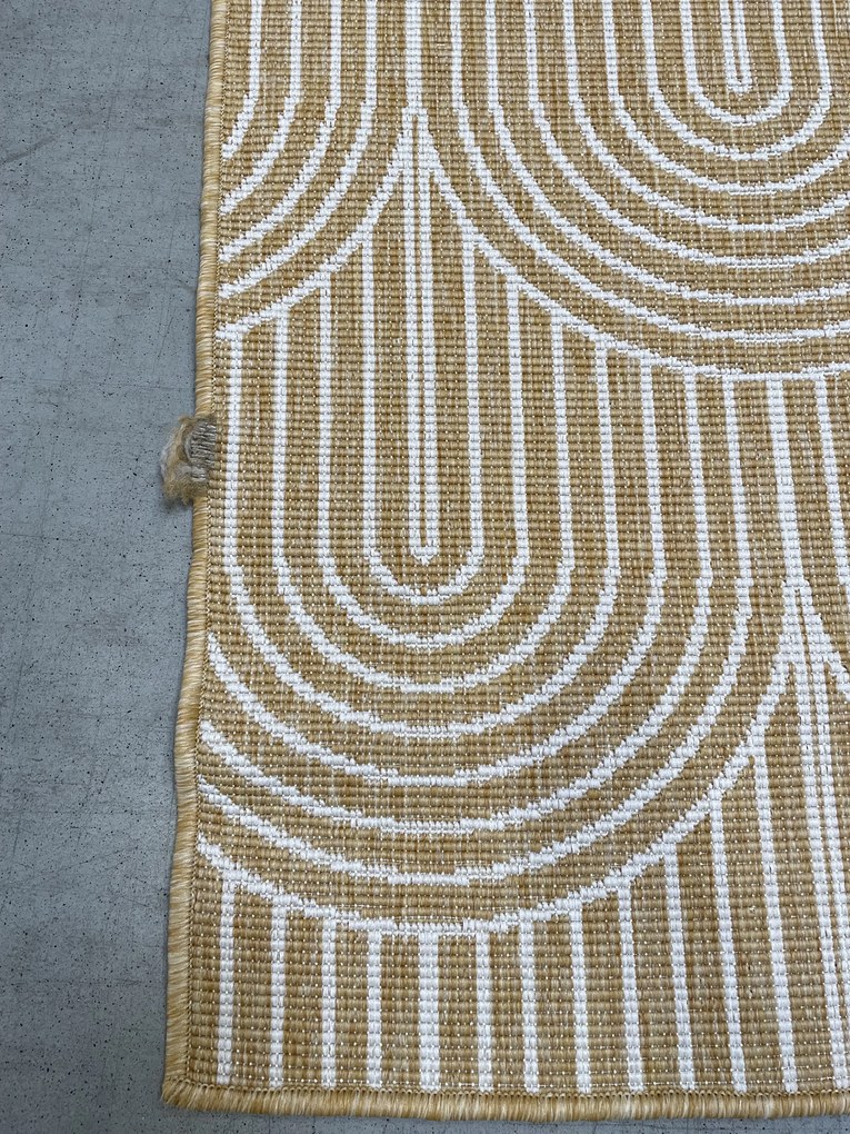 POŠKODENÝ - Kusový koberec Pangli 105849 Ochre - na von aj na doma, 240x330, žltá, chodba / predsieň, Hanse Home