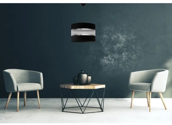 Luster na lanku HELEN 1xE27/15W/230V čierna