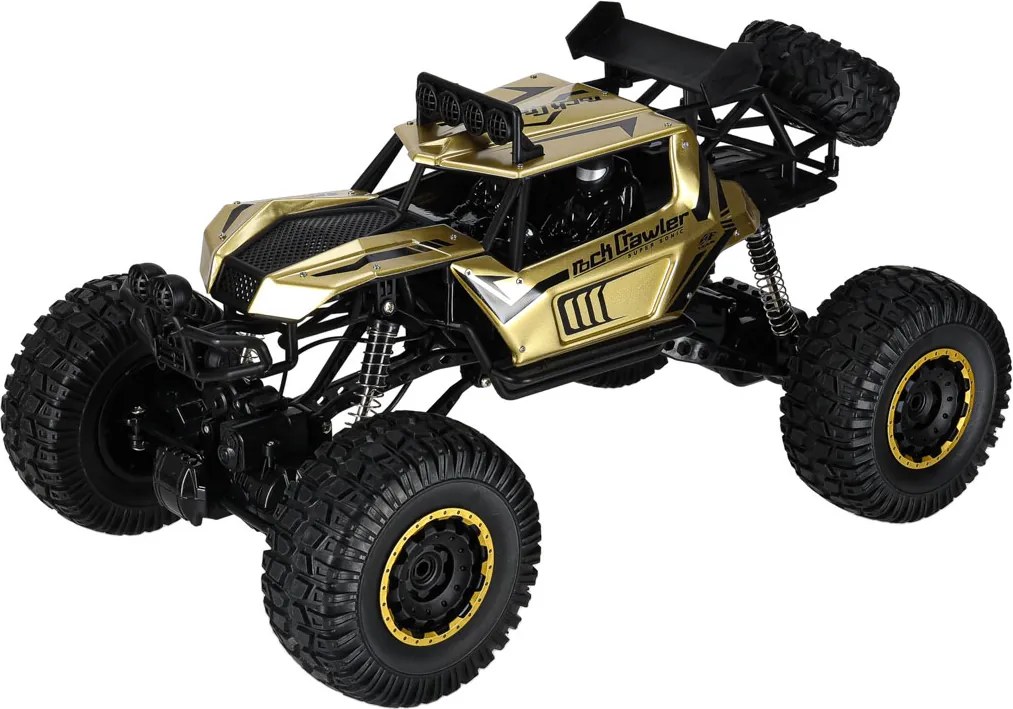 KIK RC Rock Crawler auto na diaľkové ovládanie 1:8, 4x4, zlaté