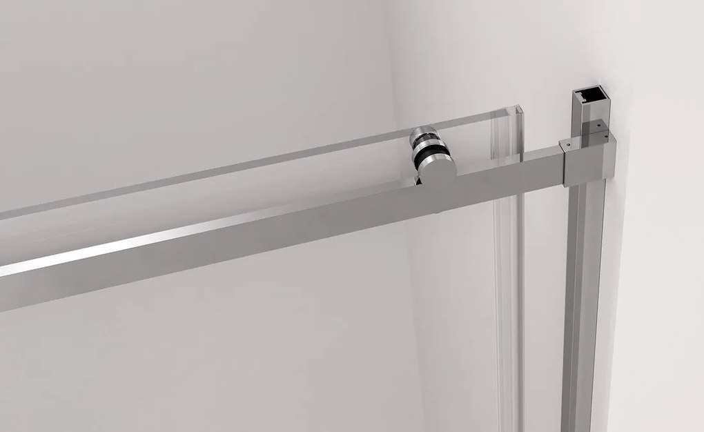 Polysan Polysan, THRON LINE ROUND sprchové dveře 1100 mm, kulaté pojezdy, čiré sklo, TL5011-5005