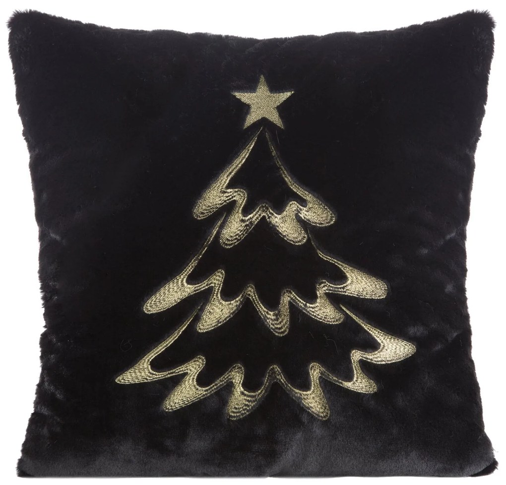 CHLPATÁ VIANOČNÁ DEKORAČNÁ OBLIEČKA NA VANKÚŠ SNOW1 45X45 CM VZOROVANÁ